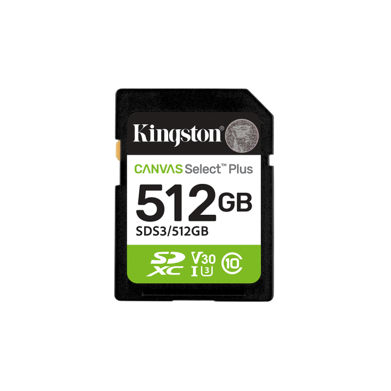 Card de memorie sdxc kingston,512gb,canvas select plus,  Carduri memorie | electropc.ro