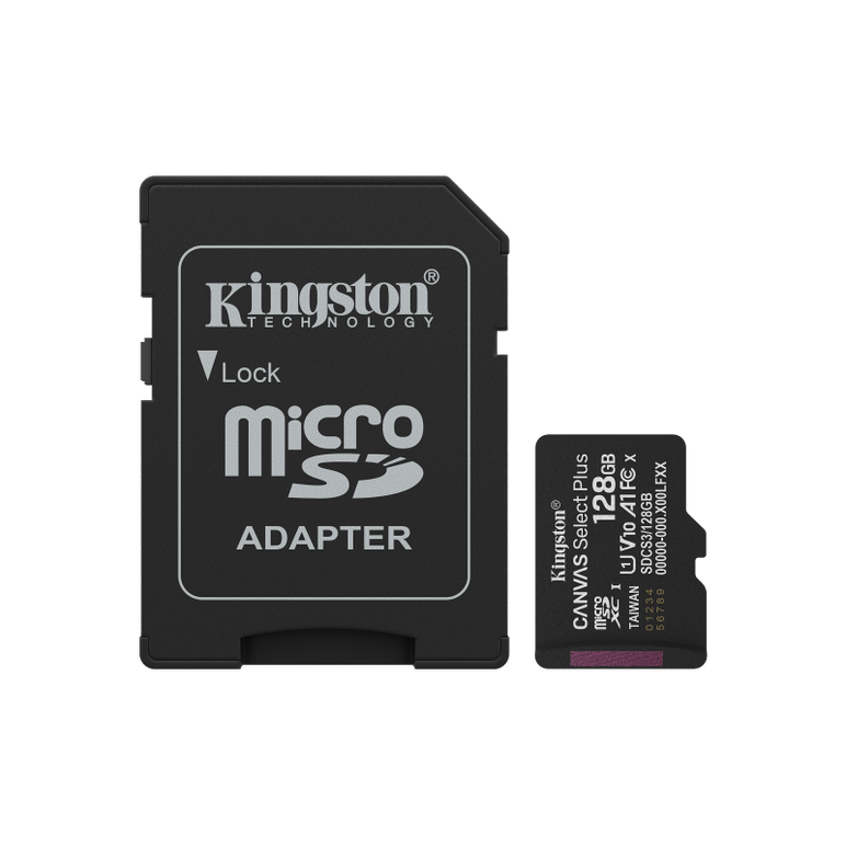 Card de memoriemicrosdxc kingston, 128gb,canvas select plus,cu adaptor,  Carduri memorie | electropc.ro