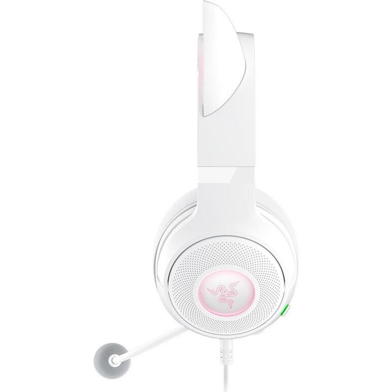 Casti razer kraken kitty v2 usb-a, snesibilitate 92.5 db spl / mw @ 1khz si sensibilitate microfon 42 dbv / pa, alb,  Casti audio | electropc.ro