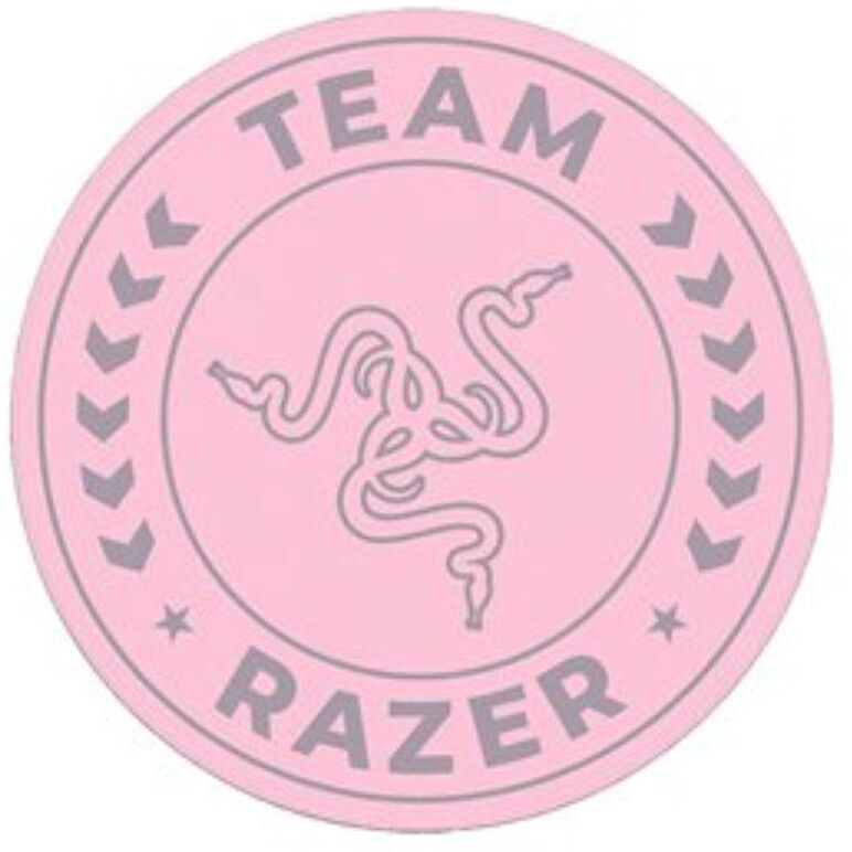 Covor de podea razer team, stratul superior: 100% catifea din poliester reciclat, stratul central: 100% material netesut reciclat, stratul inferior: strat de bază antiderapant din silicon, roz,  Periferice Diverse | electropc.ro