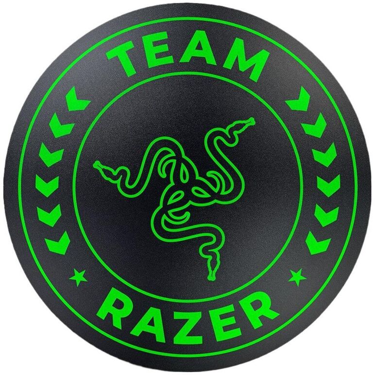 Covor de podea razer team mat, bază anti-alunecaredimensiuni lățime: 1200 mm, adâncime: 1200 mm, negru/verde,  Periferice Diverse | electropc.ro