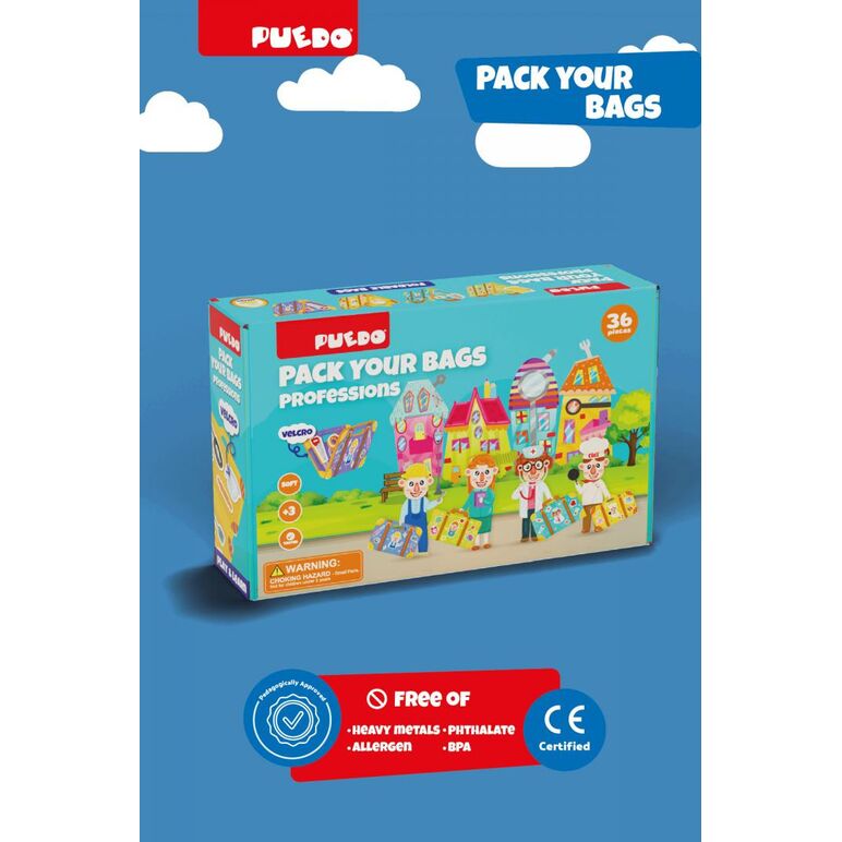 Joc din spuma eva, fa-ti bagajul-profesii, puedo,  Puzzle | electropc.ro