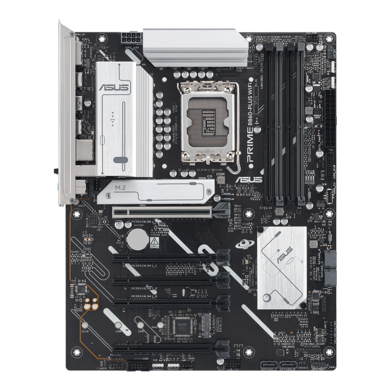 Placa de baza asus prime b860-plus wifi lga1851, 4x ddr5, 1x dp 1x hdmi, 1x pcie 5.0 x16 4x pcie 4.0 x16, 2x m.2, 4x sata 6gb/s, atx,  Placi de baza | electropc.ro