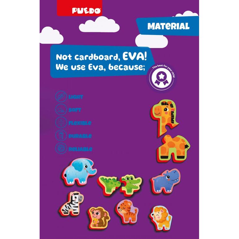 Puzzle din spuma eva,  animalele din safari, puedo,  Puzzle | electropc.ro
