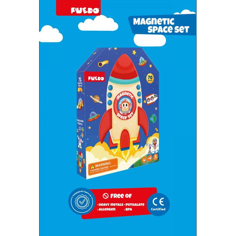 Set magnetic din spuma eva, spatiul cosmic, puedo,  Puzzle | electropc.ro