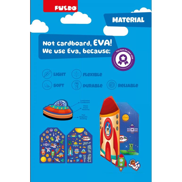 Set magnetic din spuma eva, spatiul cosmic, puedo,  Puzzle | electropc.ro