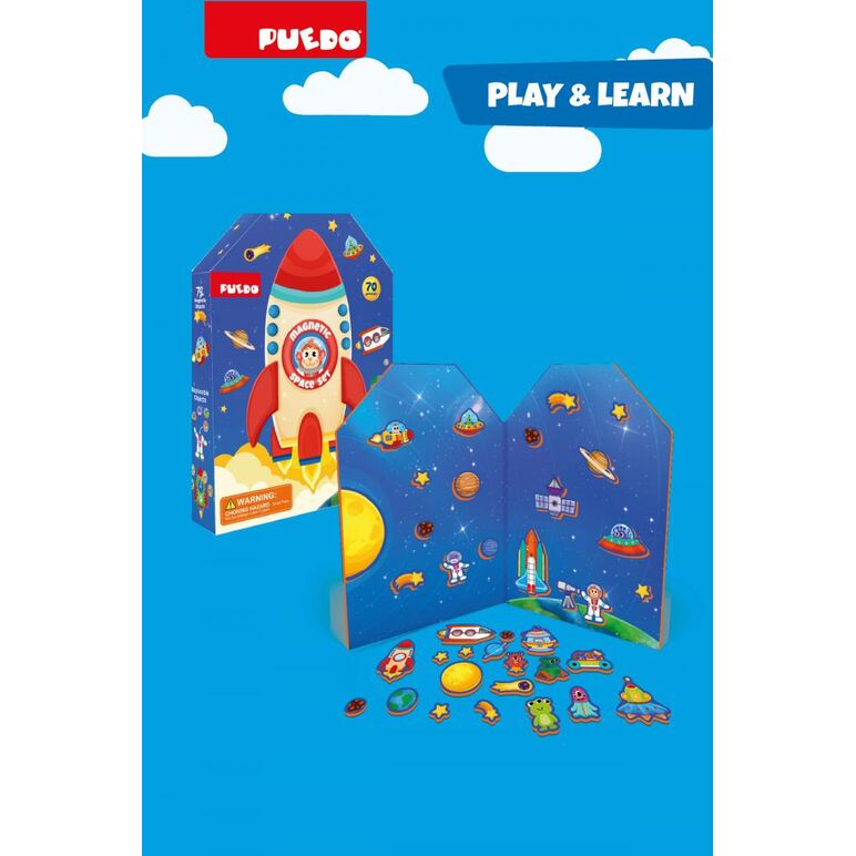 Set magnetic din spuma eva, spatiul cosmic, puedo,  Puzzle | electropc.ro