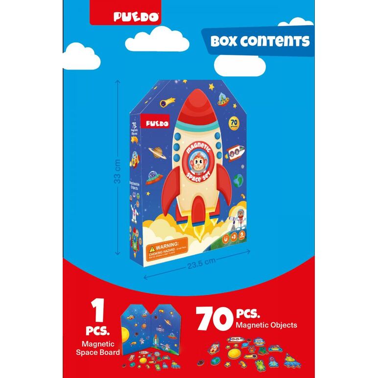 Set magnetic din spuma eva, spatiul cosmic, puedo,  Puzzle | electropc.ro
