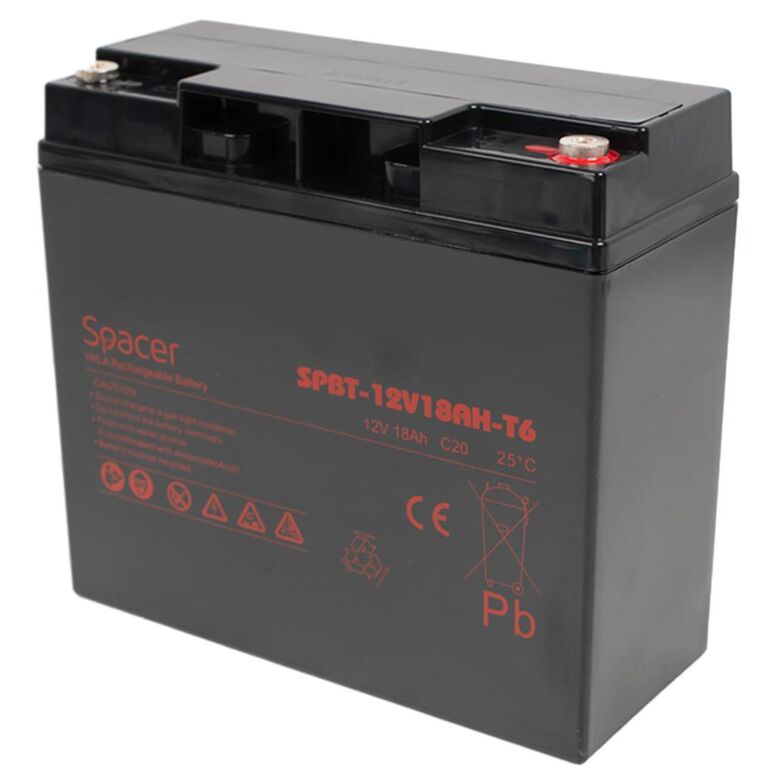 Acumulator ups spacer 12v/18ah, negru,  Accesorii UPS-uri | electropc.ro