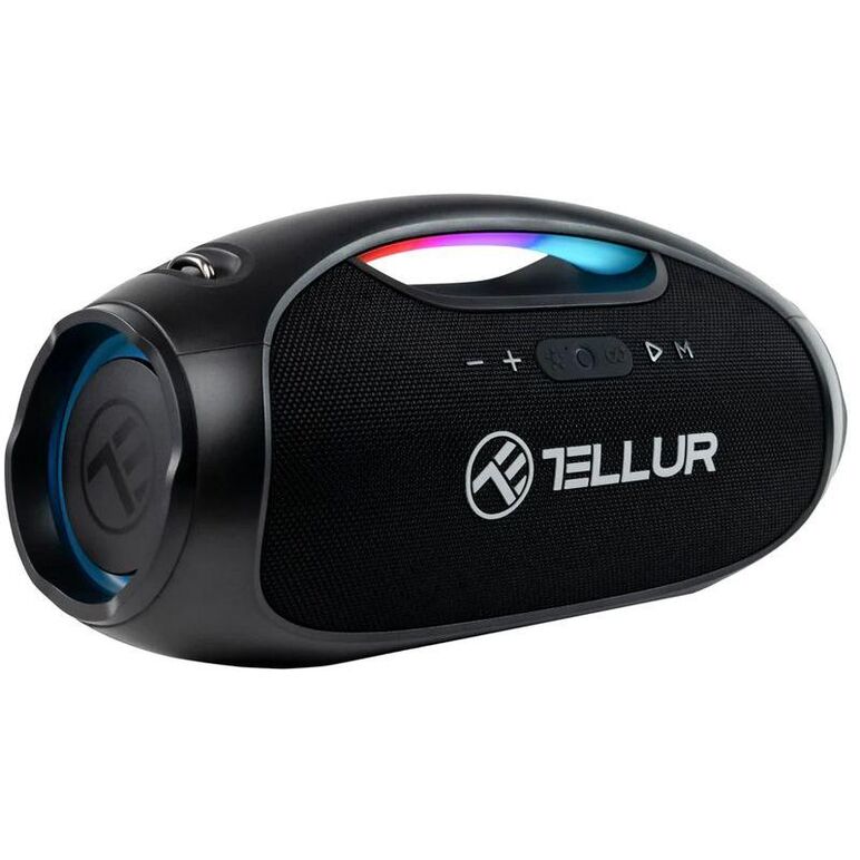 Boxa portabila tellur bt 5.3 obia pro, putere maxima 60w,  sensibilitate 80 db, autonomie 12 ore, lumini led, negru,  Sisteme audio | electropc.ro