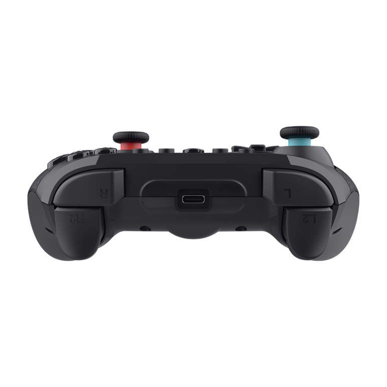 Controller wireless trust muta pentru consola nintendo switch, 15 butoane, controale: a, b, x, y, l1, l2, l3, r1, r2, r3, reset, 8-way, start, select, d-input, negru,  Accesorii console & PC | electropc.ro