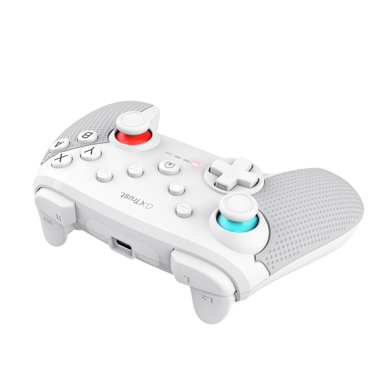 Controller wireless trust muta pentru consola nintendo switch, 15 butoane, controale: a, b, x, y, l1, l2, l3, r1, r2, r3, reset, 8-way, start, select, d-input, alb,  Accesorii console & PC | electropc.ro