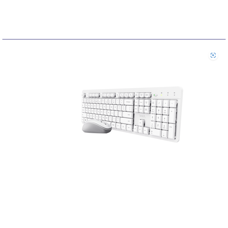 Kit trust ody ii wireless, cu taste silentioase, cu functie de power saving, rezistenta la stropire, conectare tip usb-a 2.0, include 2 baterii, compatibila pc/laptop (windows, macos, chrome os), rezolutie mouse 1600 dpi, optic, alb,  Kit mouse tastatura | electropc.ro