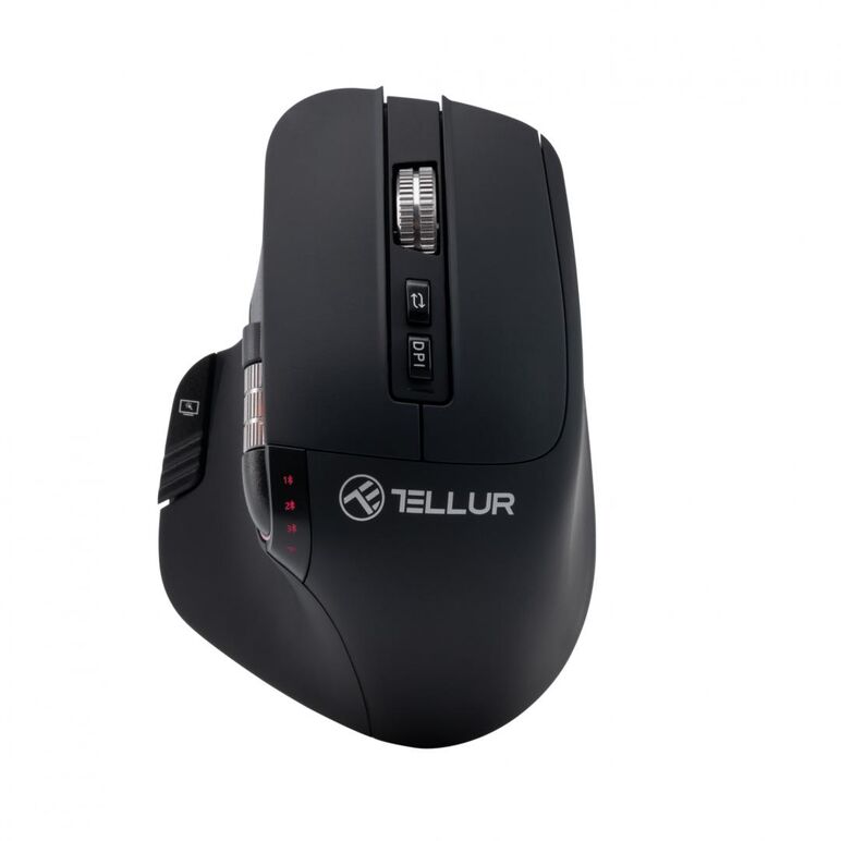 Mouse wireless tellur shade, silent click, rezolutie maxima 3200 dpi, iluminare rgb, negru,  Mouse | electropc.ro