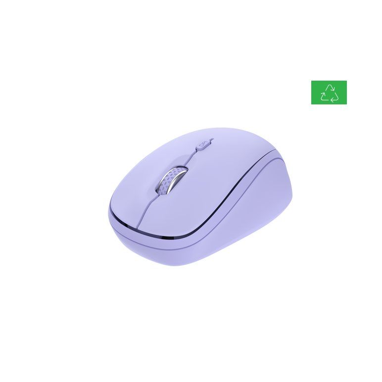 Mouse wireless trust yvi, rezolutie maxima 1600 dpi, violet,  Mouse | electropc.ro