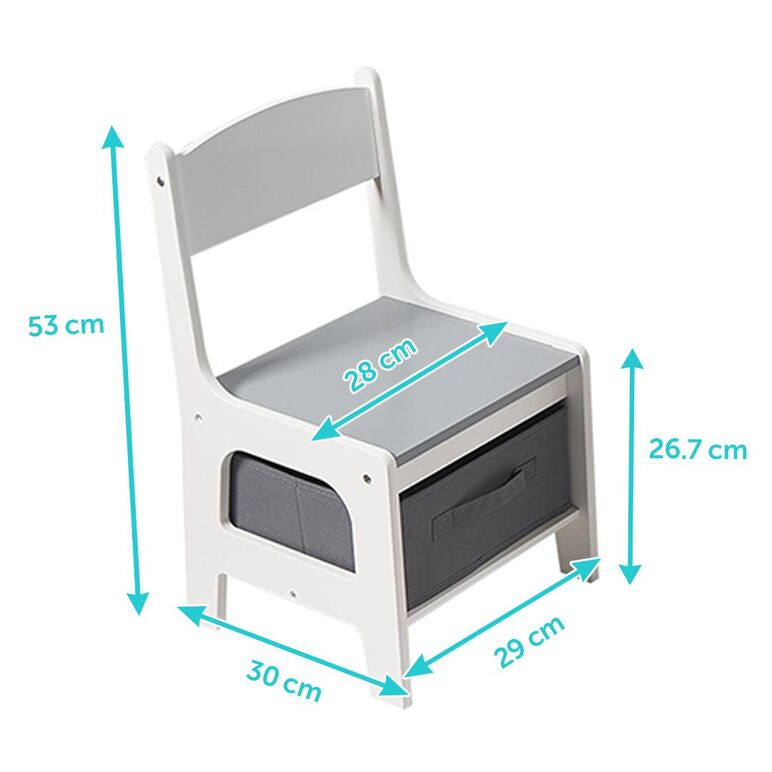 Set masuta si 2 scaune pentru copii , alb mdf, u-grow,  Mobilier camera copii | electropc.ro