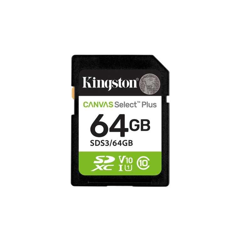 Card de memorie sdxc kingston, 64gb,canvas select plus,  Carduri memorie | electropc.ro