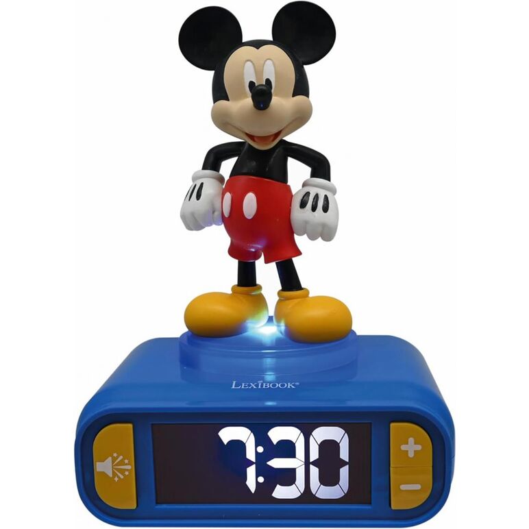 Ceas desteptator cu lumina 3d, mickey mouse,  Ceasuri decorative | electropc.ro