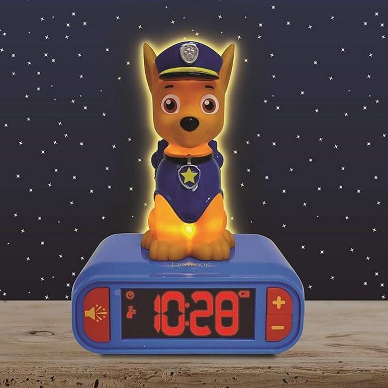 Ceas desteptator cu lumina 3d,paw patrol,  Ceasuri decorative | electropc.ro