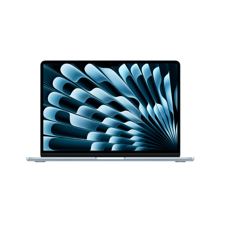 Macbook air 13.6" retina/apple m4 (cpu 10-core, gpu 10-core, neuralengine 16-core)/24gb/1tb - sky blue - int kb (2025) 35w  (cto from  mc6v4ro/a),  Laptopuri | electropc.ro