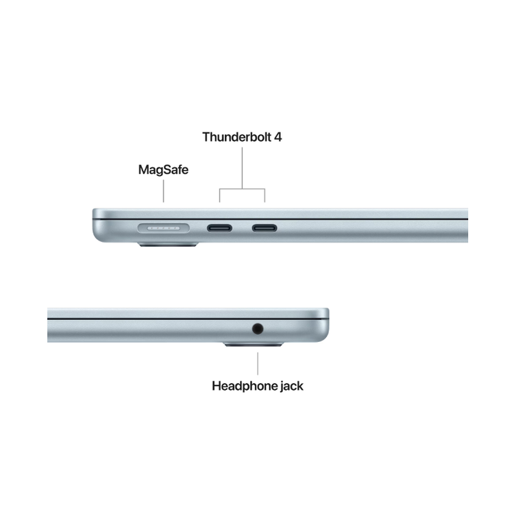 Macbook air 13.6" retina/apple m4 (cpu 10-core, gpu 10-core, neuralengine 16-core)/24gb/1tb - sky blue - int kb (2025) 35w  (cto from  mc6v4ro/a),  Laptopuri | electropc.ro