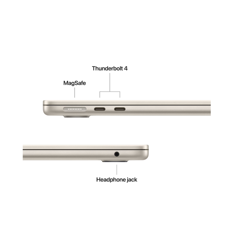 Macbook air 13.6" retina/apple m4 (cpu 10-core, gpu 10-core, neuralengine 16-core)/24gb/1tb - starlight - int kb (2025) 35w  (cto fr om  mc6a4ro/a),  Laptopuri | electropc.ro
