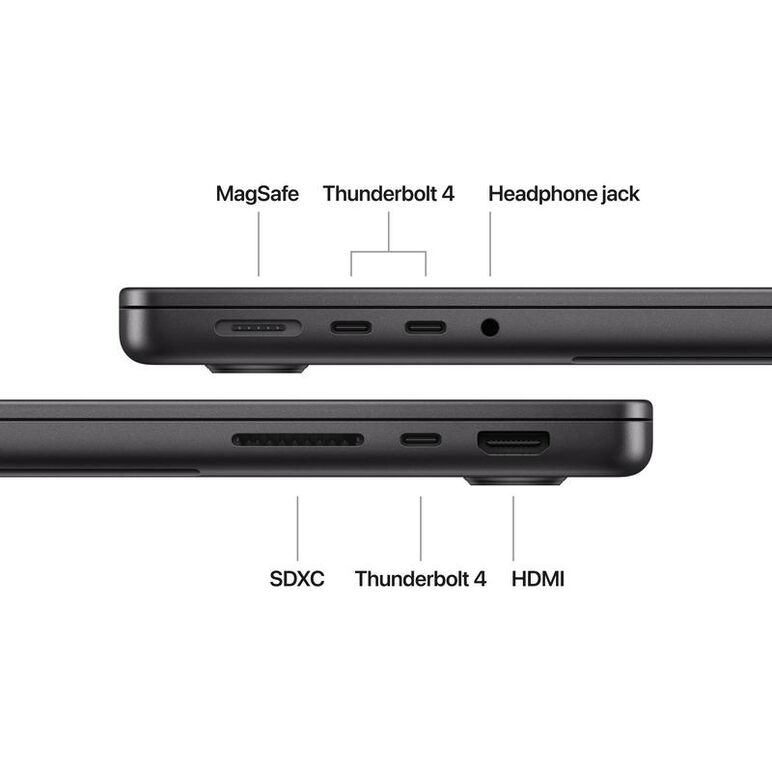 Macbook pro 14.2"/apple m4 (cpu 10-core, gpu 10-core, neural engine 16- core)/32gb/1tb - space black - int kb (cto from mcx04ro/a),  Laptopuri | electropc.ro