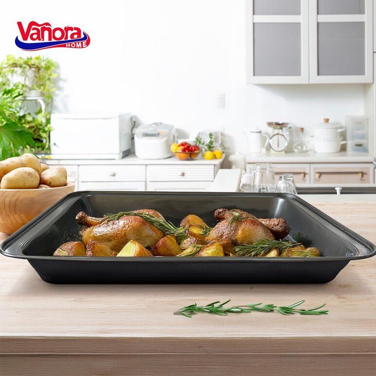 Tava cuptor teflon 42x29x5 cm, easy bake, vanora home,  Tavi copt | electropc.ro