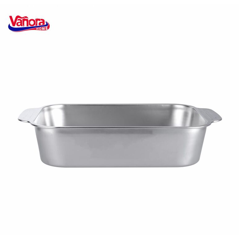 Tava inox 33x19x7.5 cm, lora, vanora home,  Tavi copt | electropc.ro