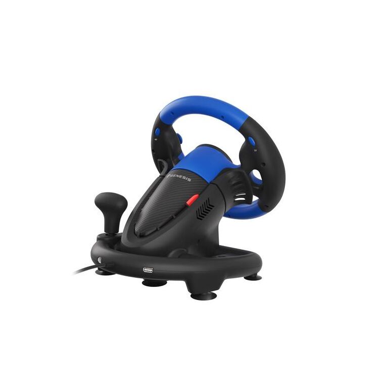 Volan genesis cu fir seaborg 350, interfata usb, 15 butoane, rotatie 180°, lungime cablu 200cm, compatibil cu microsoft xbox 360, xbox one, microsoft xbox series s, microsoft xbox series x, nintendo switch, pc. sony playstation 3, sony playstation 4, negr,  Gamepad & Joystick-uri & Casti Gaming | electropc.ro