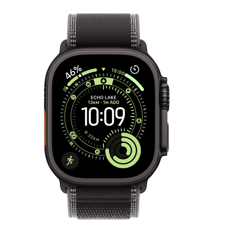 Apple watch ultra 3 gps + cellular 49mm black titanium case with black/charcoal trail loop - m/l,  SmartWatch-uri | electropc.ro