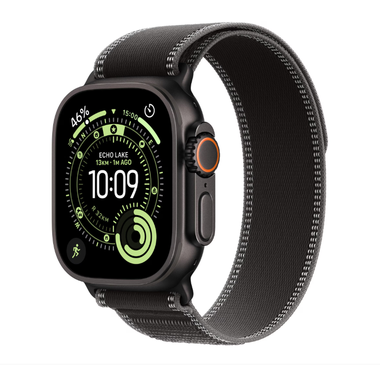 Apple watch ultra 3 gps + cellular 49mm black titanium case with black/charcoal trail loop - m/l,  SmartWatch-uri | electropc.ro