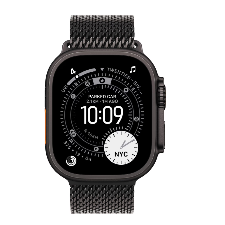 Apple watch ultra 3 gps + cellular 49mm black titanium case with black titanium milanese loop - large,  SmartWatch-uri | electropc.ro