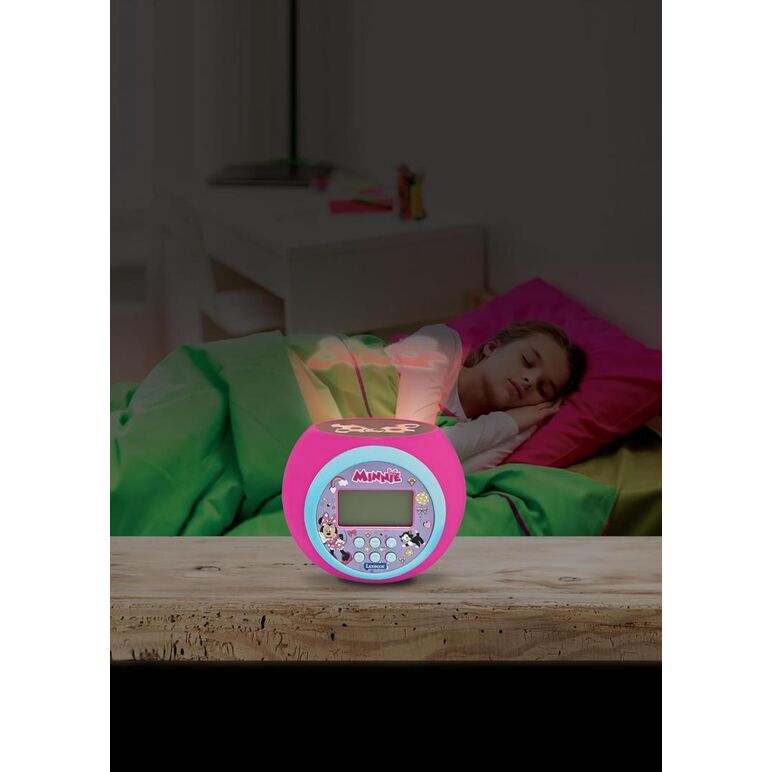 Ceas desteptator cu proiector, minnie mouse,  Ceasuri decorative | electropc.ro