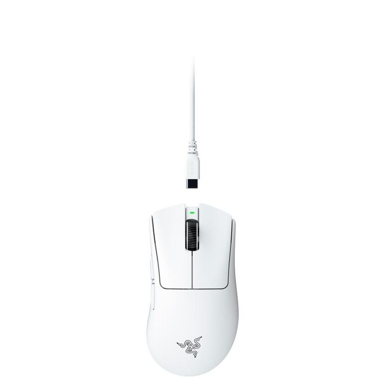 Mouse gaming razer deathadder v4 pro, rezolutie maxima 45000 dpi, senzor focus pro 45k optical sensor gen-2, switch optical mouse switches gen-4,autonomie pana la 1500 ore, alb,  Mouse | electropc.ro