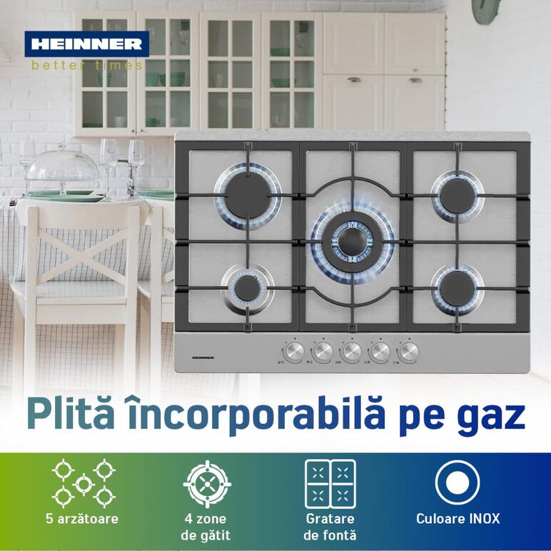Plita incorporabila heinner hbh-m705iwfix,  Incorporabile | electropc.ro
