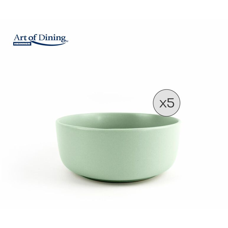 Set 5 boluri cereale ceramica 16 cm, yvonne, art of dining by heinner,  Farfurii & Boluri de Servire | electropc.ro