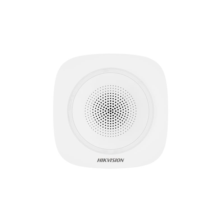 Sirena interior wireless ax pro hikvision ds-ps1-i-we(b)-r(red indicator); 868mhz two-way tri-x wireless technology, distanta comunicare rf: 1600m in camp deschis, nivel sonor: 90 la 110db, 3 tipuri de sonerii de alarma: alarma la efractie, alarma la ince,  Sirene | electropc.ro
