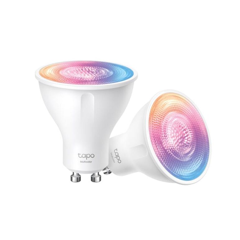 Smart wi-fi spotlight, dimmable, 2-pack spec: 2.4 ghz, ieee 802.11b/g/n, gu10 base, 220–240 v, 50/60 hz, 350 lm, 3.7 w, 2,200 k~6,500k, 16 million colors, beam angle 40° , 4 kwh / 1000h, lifetime up to 15,000 hrs, energy efficiency class e. feature: 16 mi,  Smart home | electropc.ro