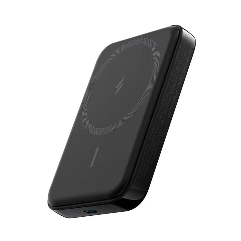 Acumulator extern magnetic wireless anker 321 maggo 5000 mah negru,  Baterii portabile | electropc.ro