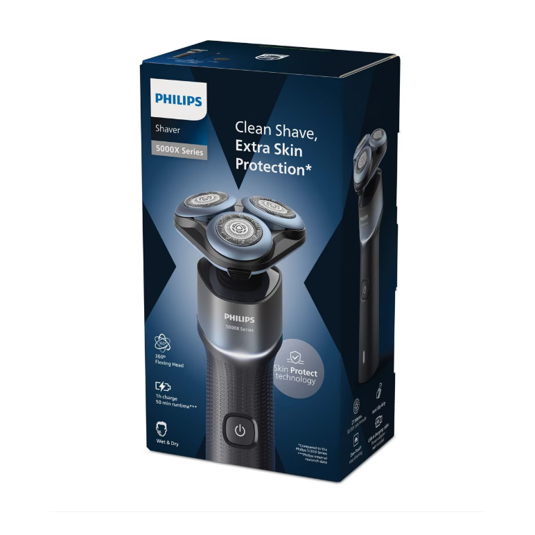 Aparat de ras electric philips seria 5000x x5006/00, negru, 3 capete, rezistent la apa,  Aparate de tuns | electropc.ro