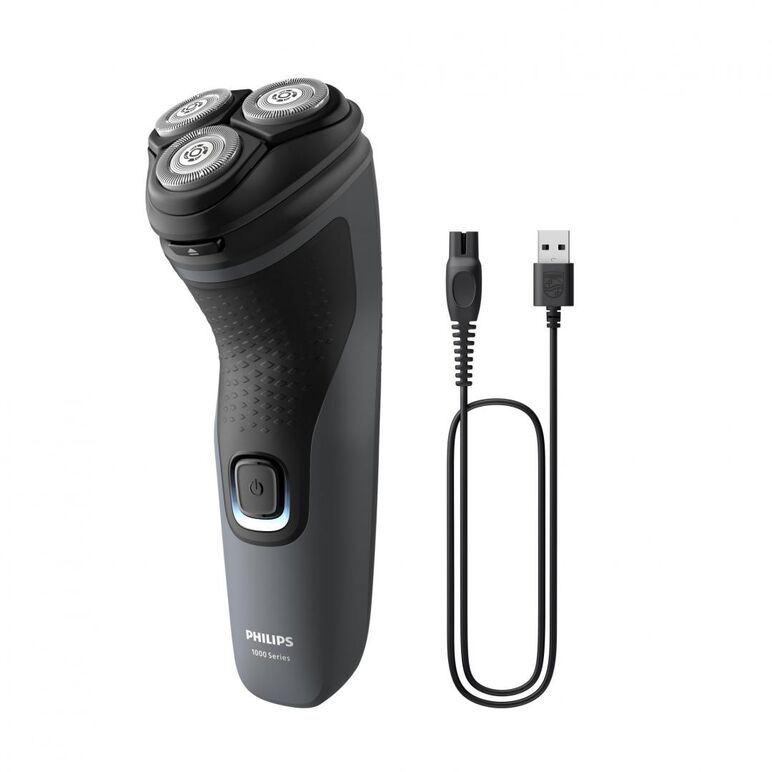 Aparat de ras philips seria1000 s1142/00, autonomie 40 min, 3 elemente de taiere, gri, l x a x i (mm) 80x100x190,  Aparate de tuns | electropc.ro