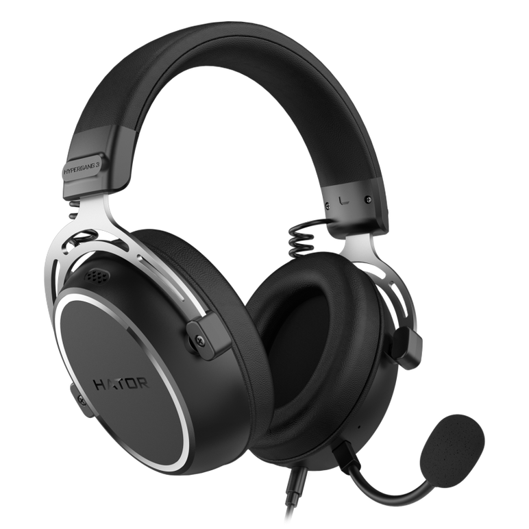 Casti gaming cu fir hator hypergang 3, material membrana compozit, frecventa raspuns 10hz-44khz, impendanta 32Ω, putere maxima 30mw, microfon detasabil unidirectional, sensibilitate -38 ±3db, negru,  Casti audio | electropc.ro
