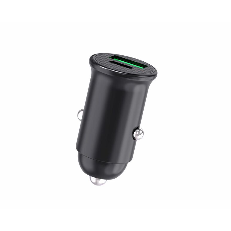 Incarcator auto cu usb-a si usb-c, dc12v in, (pd3.0), 5v-9v-12v/2,5a; (pps) 3,3-11v/3a (30w) (2)dc24v in, (pd3.0), 5v-9v-12v-15v-20v/3a, (pps) 3,3-21v/3a (60w) ieșire usb-a (qc3.0): dc 5v/3a, 9v/2a, 12v/1,5a (18w),  funcționare simultană a ambelor porturi,  Incarcatoare telefoane | electropc.ro