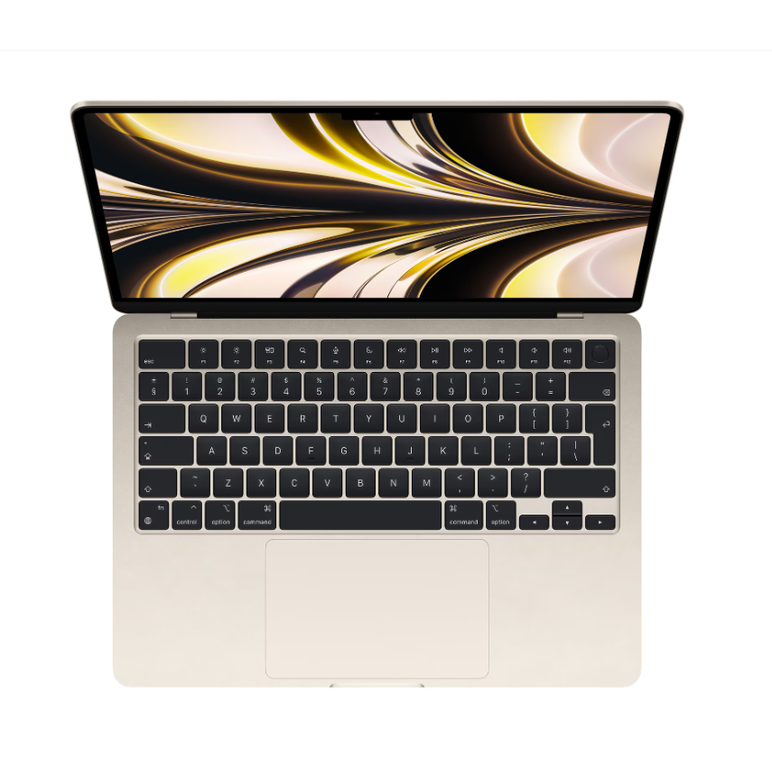 Macbook air 13.6" retina/apple m2 (cpu 8-core, gpu 8-core, neural engine 16-core)/16gb/256gb - starlight - int kb (2024),  Laptopuri | electropc.ro