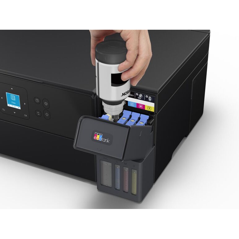 Multifunctional inkjet color epson ecotank ciss l4360, dimensiune a4 (printare,copiere, scanare), printare borderless, viteza 33ppm alb-negru, 20ppm color, rezolutie 4800 x 1200 dpi, alimentare hartie 100 coli, duplex automat, scanner cis rezolutie 1,200 ,  Multifunctionale Inkjet | electropc.ro