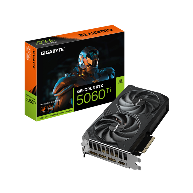 Placa video gigabyte geforce rtx 5060 ti windforce oc 16gb gddr7 128bit, pcie 5.0, 3x dp 1x hdmi,  Placi video | electropc.ro