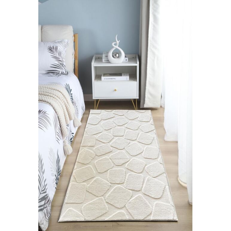 Covor, model in relief,stone 80x150 crm,  Covoare | electropc.ro
