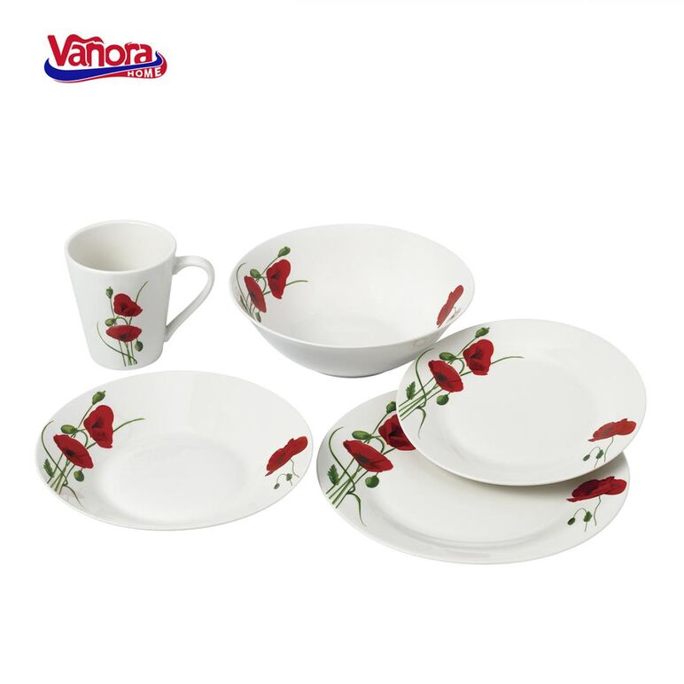 Farfurie adanca portelan 20 cm, reya, vanora home,  Farfurii & Boluri de Servire | electropc.ro