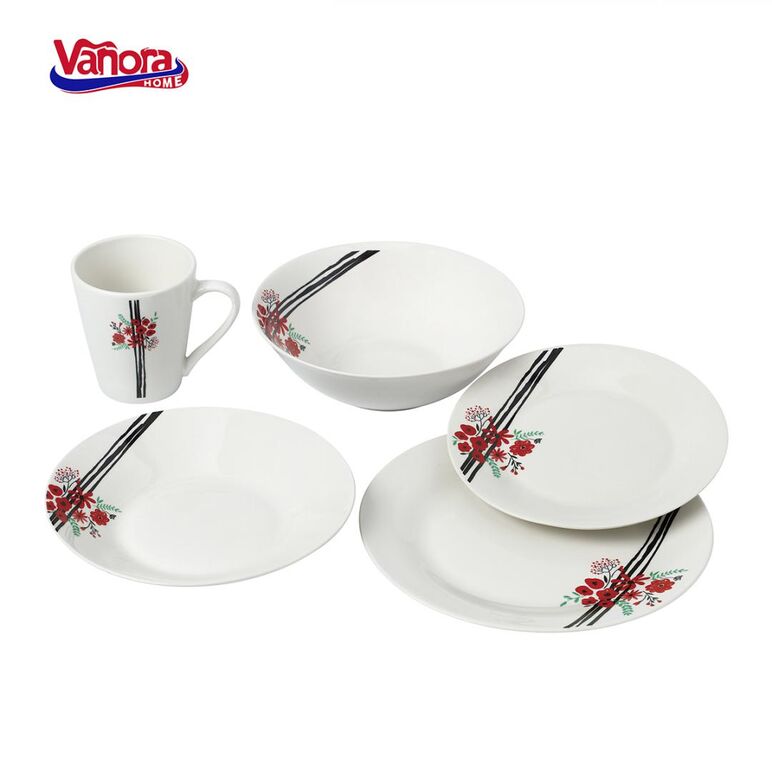 Farfurie desert portelan 19 cm, reya, vanora home,  Farfurii & Boluri de Servire | electropc.ro